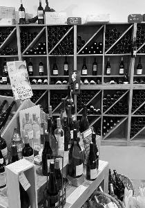 large choix rhum, whisky, spiritueux